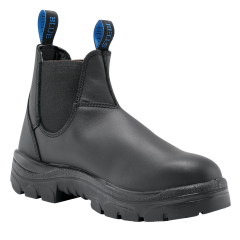 Steel Blue 312101 Hobart Elastic Sided Safety Boot, Black