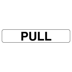 Pull (Horizontal), 200 x 50mm Self Adhesive (Pack/5)