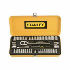 Stanley Socket Set 1/4" & 3/8" Drive Met/AF 37pc