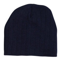 Cable Knit Beanie - Navy