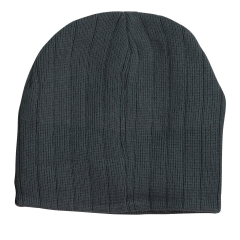 Cable Knit Beanie - Charcoal