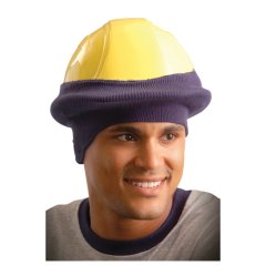 Stretch Cap Half Face Style Hardhat Beanie, Blue