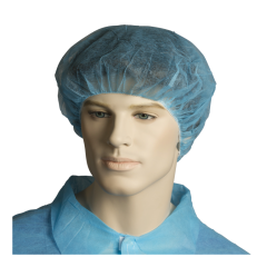 Polypropylene 24" Bouffant Cap, Carton/1000, WHITE