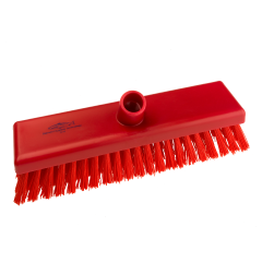 Hill Professional Extra Stiff 305mm Deck Scrub - Red