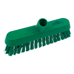 Hill Professional Extra Stiff 230mm Deck Scrub - Green 