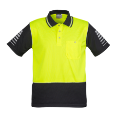 Syzmik ZH236 Mens Zone Polo, Yellow/Black