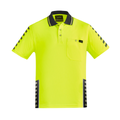 Syzmik ZH320 Mens Komodo Polo, Yellow/Black