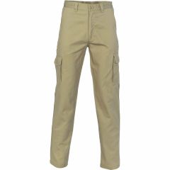 DNC 3312 311gsm Cotton Drill Cargo Trousers, Khaki