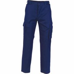 DNC 3316 190gsm Lightweight Cotton Drill Cargo Trousers, Navy