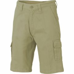 DNC 3302 311gsm Cotton Drill Cargo Shorts, Khaki