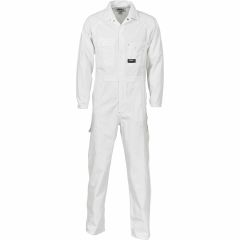 DNC 3101 311gsm Cotton Drill Coveralls, White