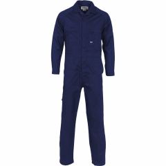 DNC 3104 190gsm Lightweight Cotton Drill Coveralls, Navy