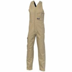 DNC 3121 311gsm Cotton Drill Action Back Coveralls, Khaki