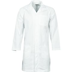 DNC 3502 Poly_Cotton Dust Coat_Lab Coat_ White