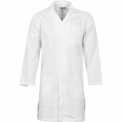 DNC 3502 Poly/Cotton Dust Coat/Lab Coat, White