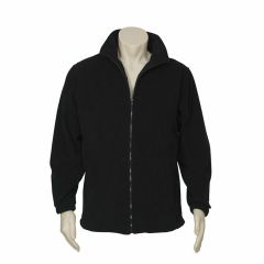 Biz Collection PF630 Mens Plain Poly Fleece Jacket, Black