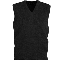 Biz Collection WP6007 Mens Woolmix V Neck Vest, Black