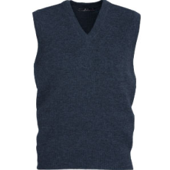 Biz Collection WV6007 Mens Woolmix V Neck Vest 12 Guage, Navy