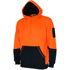 DNC 3721 300gsm Sloppy Joe Super Fleecy Pullover Hoodie, Orange/Navy