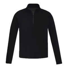 Syzmik ZT766 Mens Merino Wool Mid-Layer Pullover, Black