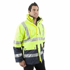 Huski Venture 4 in 1 Jacket, Yellow/Navy