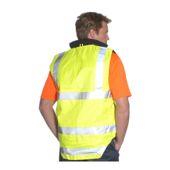 Huski TRAFFIC HiVis Reversible Vest, Yellow/Navy