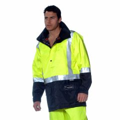 Huski Transit 3/4 Length Jacket, Yellow/Navy