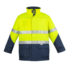 Syzmik ZJ350 Mens Storm Jacket, Yellow/Navy