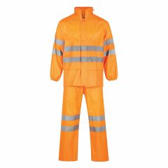 Norss HiVis Reflective Nylon Rain Set, Orange