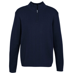 Biz Collection WP10310 Mens 80/20 1/2 Zip Pullover, Navy