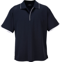 Biz Collection P3200 Mens Bizcool Elite Polo, Navy/White