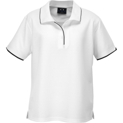 Biz Collection P3225 Ladies Elite Polo 170gsm, White/Black