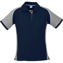 Biz Collection P10122 Ladies Nitro Polo 210gsm, Navy/Grey/White