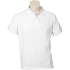 Biz Collection P2100 Mens Neon Polo, White