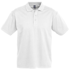 Biz Collection P112MS Mens ICE 100% Cotton Polo, White