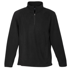 Biz Collection F10510 Mens Trinity 1/2 Zip Pullover, Black