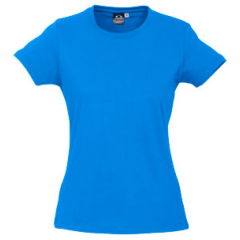 Biz Collection T10022 Ladies Ice Tee 185gsm, Cyan