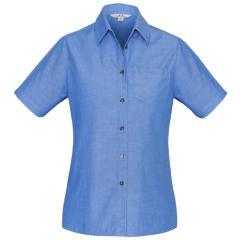 Biz Collection LB6200 Ladies Wrinkle Free Chambray Short Sleeve Shirt