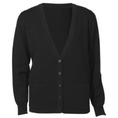 Biz Collection LC8008 Ladies Woolmix Cardigan 12 Guage, Black