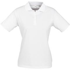 Biz Collection P112LS Ladies Ice Polo 185gsm, White