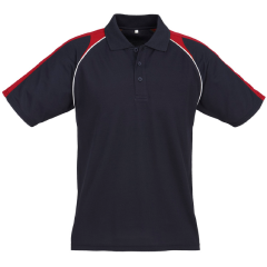 Biz Collection P225MS Mens Triton Polo 170gsm, Navy/Red/White