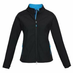 Biz Collection J307L Ladies Geneva Jacket, Black/Cyan