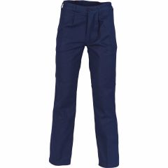 DNC 3411 Patron Saint F/R Cotton Drill Trousers, Navy