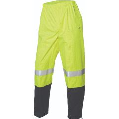 HUSKI Volt Hi Vis Flame Retardant, Anti-Static Reflective Rain Pants, Yellow/Navy