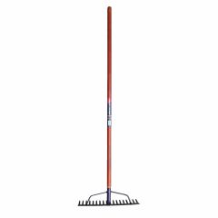 SJ Landscapers 18T Rake, W/Stay, Timber Handle