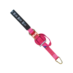 PINK Ratchet Tie Down Strap Assembly 50mm x 9m, LC 2500kg - C/W Hook (McGrath Foundation)