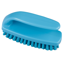 Hill Professional Medium 102mm Grippy Nail Brush - Blue