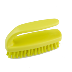 Hill Professional Medium 102mm Grippy Nail Brush - Yellow