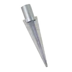 450mm Post Socket - Metal Spike type (includes 2 x Locking Wedges)