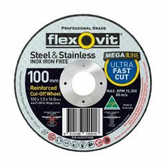 FLEXOVIT 102 X 1_0 X 16_0MM A46TBF41 MEGA INOX  CUT_OFF TUB